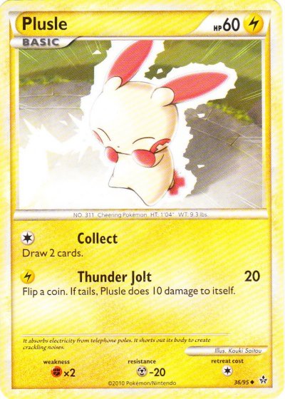 Plusle - 36/95 - Uncommon | HS Unleashed