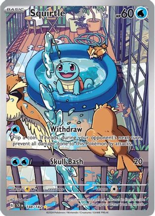 Squirtle - 148/142 - Illustration Rare | SV - Stellar Crown