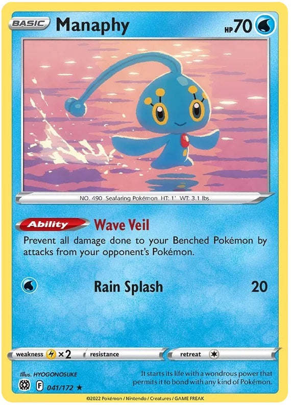 Manaphy - 041/172 - Rare | SWSH - Brilliant Star