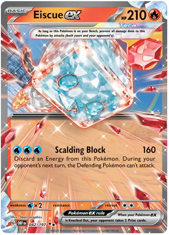 Eiscue ex - 042/197 - Double Rare | SV - Obsidian Flames