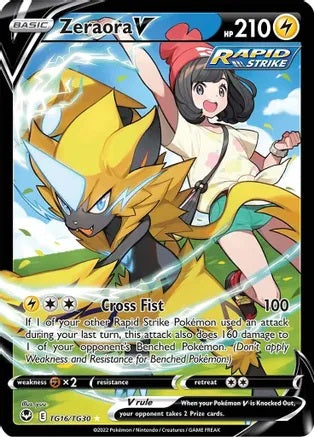 Zeraora V - TG16/TG30 | SWSH - Silver Tempest: TG