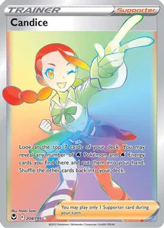 Candice - 204/195 - Secret Rare | SWSH - Silver Tempest