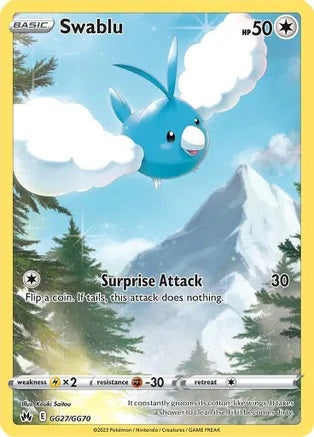Swablu - GG27/GG70 | SWSH - Crown Zenith: GG