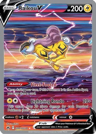 Raikou V - GG41/GG70 | SWSH - Crown Zenith: GG
