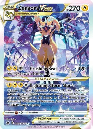 Zeraora VSTAR - GG43/GG70 | SWSH - Crown Zenith: GG