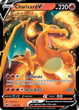 Charizard V - 018/159 - Ultra Rare | SWSH - Crown Zenith