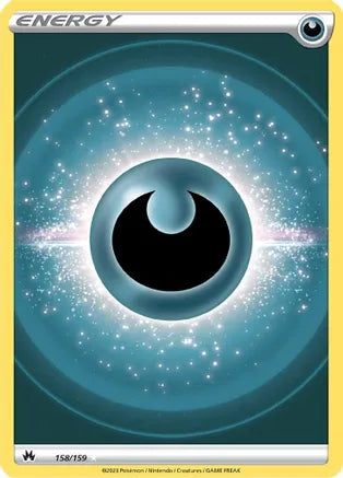 Darkness Energy (Texture Full Art) - 158/159 | SWSH - Crown Zenith
