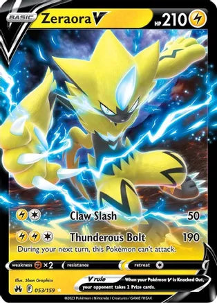 Zeraora V - 053/159 - Ultra Rare | SWSH - Crown Zenith