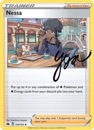 Nessa - 136/159 - Holo Rare - Reverse Holo | SWSH - Crown Zenith