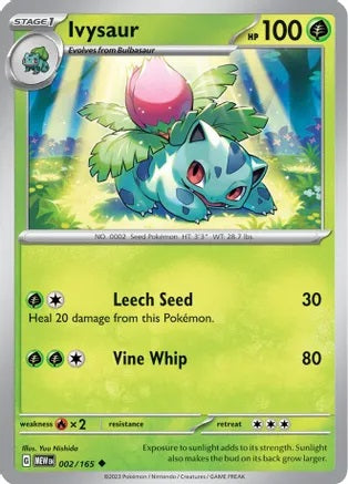 Ivysaur - 002/165 - Uncommon - Reverse Holo | SV - 151