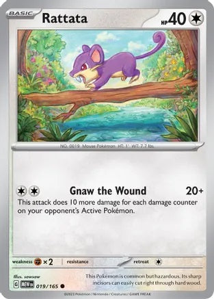 Rattata - 019/165 - Common - Reverse Holo | SV - 151