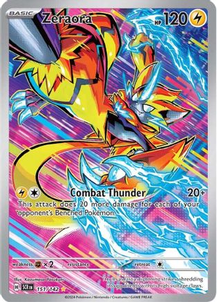 Zeraora - 151/142 - Illustration Rare | SV - Stellar Crown