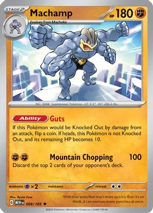 Machamp - 068/165 - Holo Rare - Reverse Holo | SV - 151
