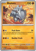 Rhyhorn - 111/165 - Common - Reverse Holo | SV - 151