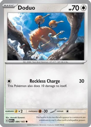 Doduo - 084/165 - Common - Reverse Holo | SV - 151