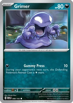 Grimer - 088/165 - Common - Reverse Holo | SV - 151