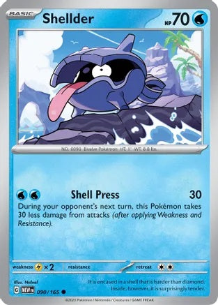Shellder - 090/165 - Common - Reverse Holo | SV - 151