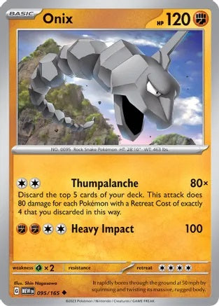 Onix - 095/165 - Uncommon - Reverse Holo | SV - 151