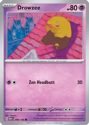 Drowzee - 096/165 - Common - Reverse Holo | SV - 151