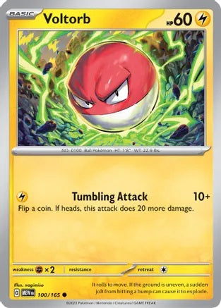 Voltorb - 100/165 - Common - Reverse Holo | SV - 151