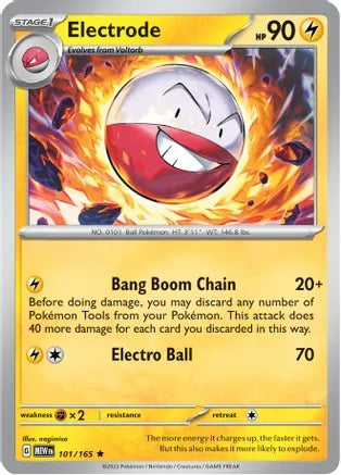 Electrode - 101/165 - Holo Rare - Reverse Holo | SV - 151