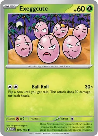 Exeggcute - 102/165 - Common - Reverse Holo | SV - 151