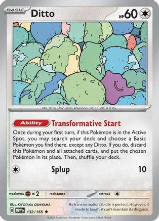 Ditto - 132/165 - Holo Rare | SV - 151