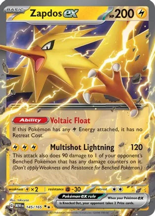 Zapdos ex - 145/165 - Double Rare | SV - 151