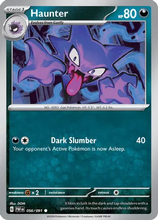Haunter - 056/091 - Common - Reverse Holo | SV - Paldean Fates