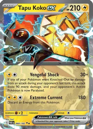 Tapu Koko ex - 068/182 - Double Rare | SV - Paradox Rift
