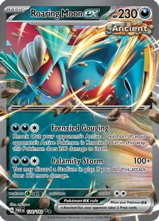 Roaring Moon ex - 124/182 - Double Rare | SV - Paradox Rift