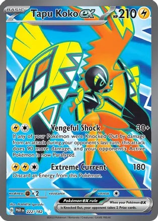 Tapu Koko ex - 222/182 - Ultra Rare | SV - Paradox Rift