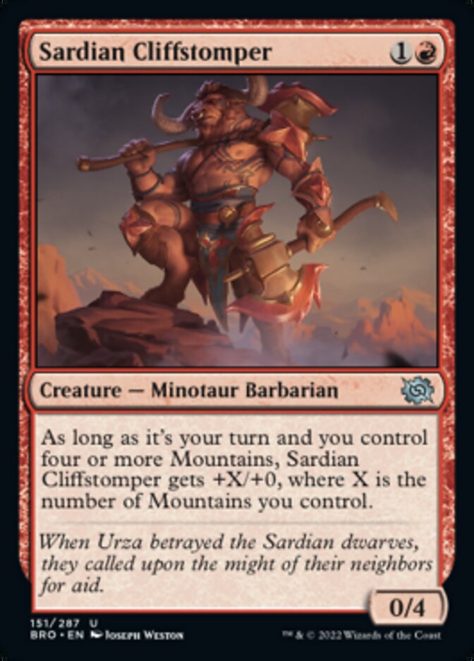 Sardian Cliffstomper | The Brothers' War
