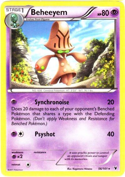 Beheeyem - 56/101 - Rare | BW - Noble Victories