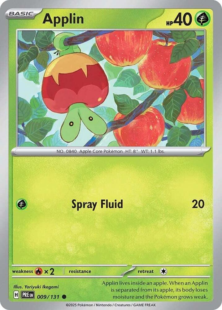 Applin - 009/131 - Common - Reverse Holo | SV - Prismatic Evolutions