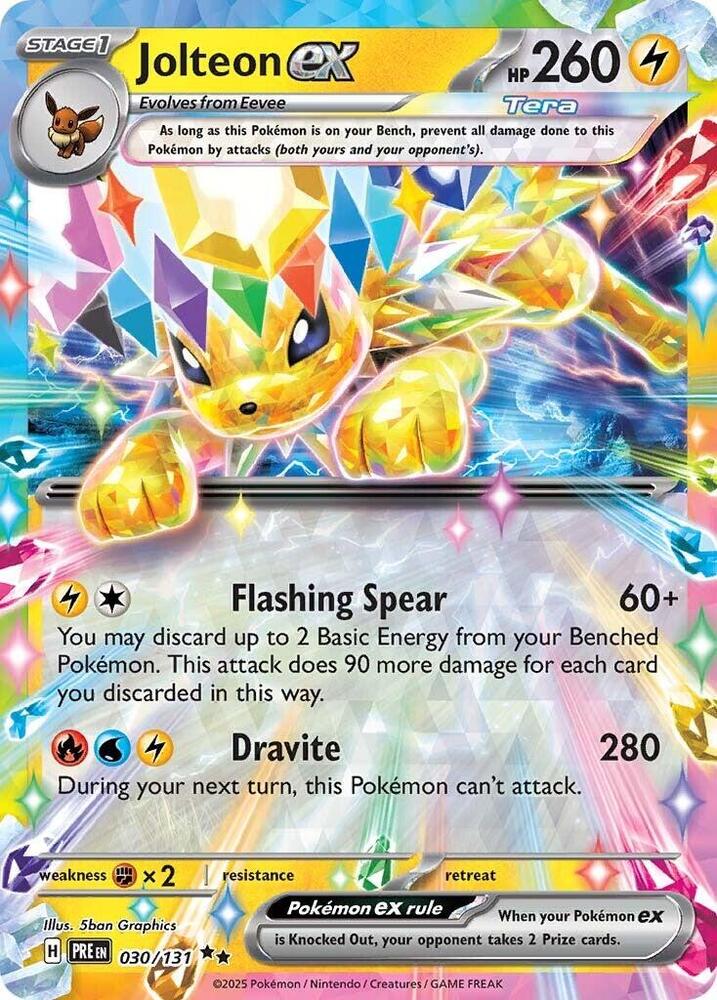 Jolteon ex - 030/131 - Double Rare | SV - Prismatic Evolutions