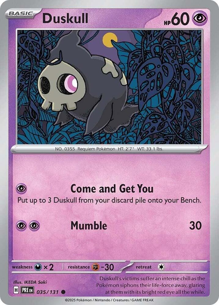 Duskull - 035/131 - Common - Reverse Holo | SV - Prismatic Evolutions