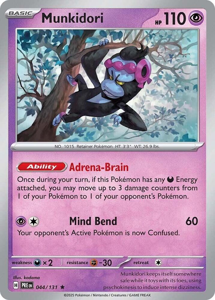 Munkidori - 044/131 - Rare - Reverse Holo | SV - Prismatic Evolutions