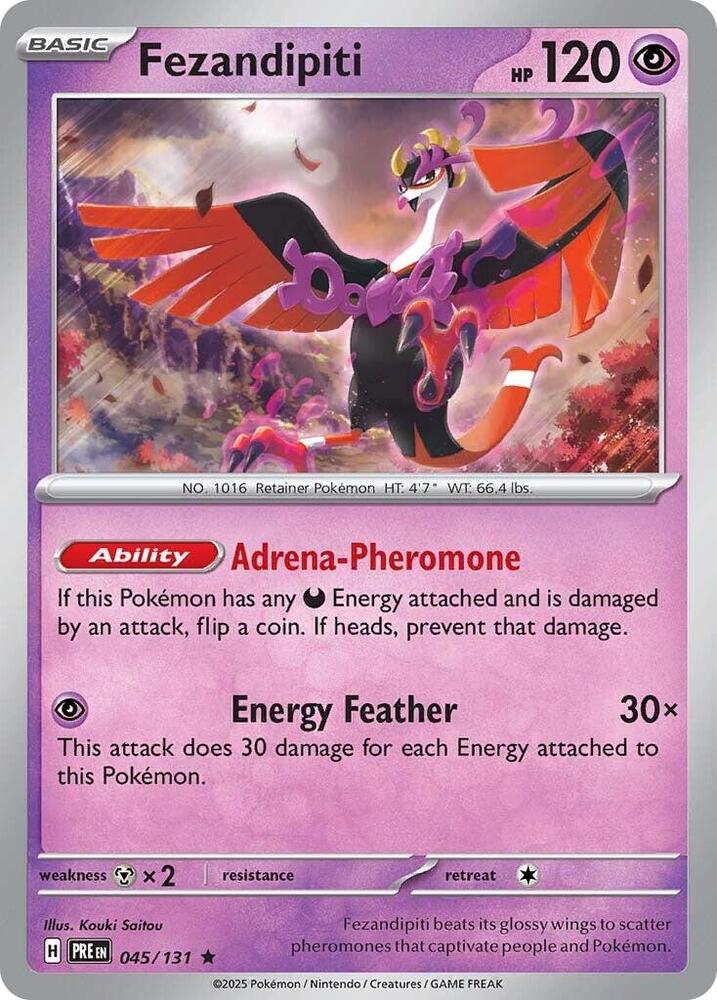 Fezandipiti - 045/131 - Rare - Reverse | SV - Prismatic Evolutions
