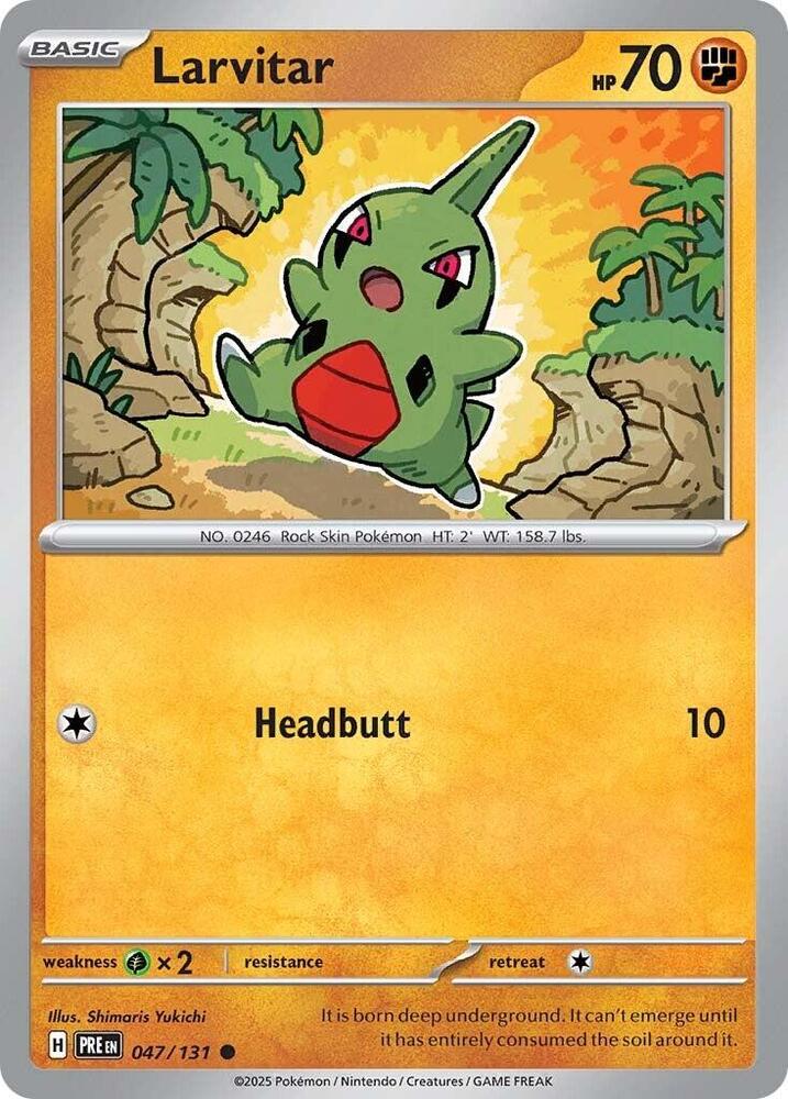 Larvitar - 047/131 - Reverse Holo | SV - Prismatic Evolutions