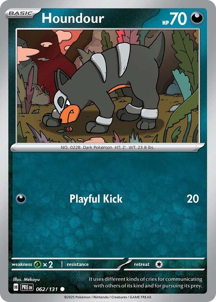 Houndour - 062/131 - Reverse Holo | SV - Prismatic Evolutions