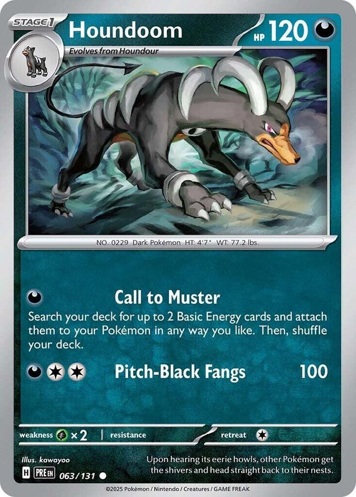 Houndoom - 063/131 - Reverse Holo | SV - Prismatic Evolutions