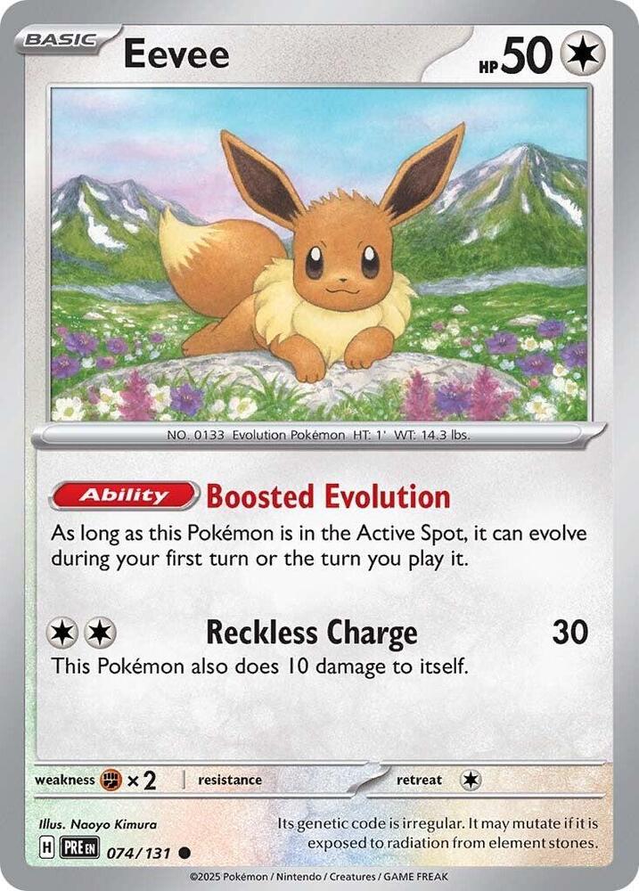 Eevee - 074/131 - Common - Reverse Holo | SV - Prismatic Evolutions