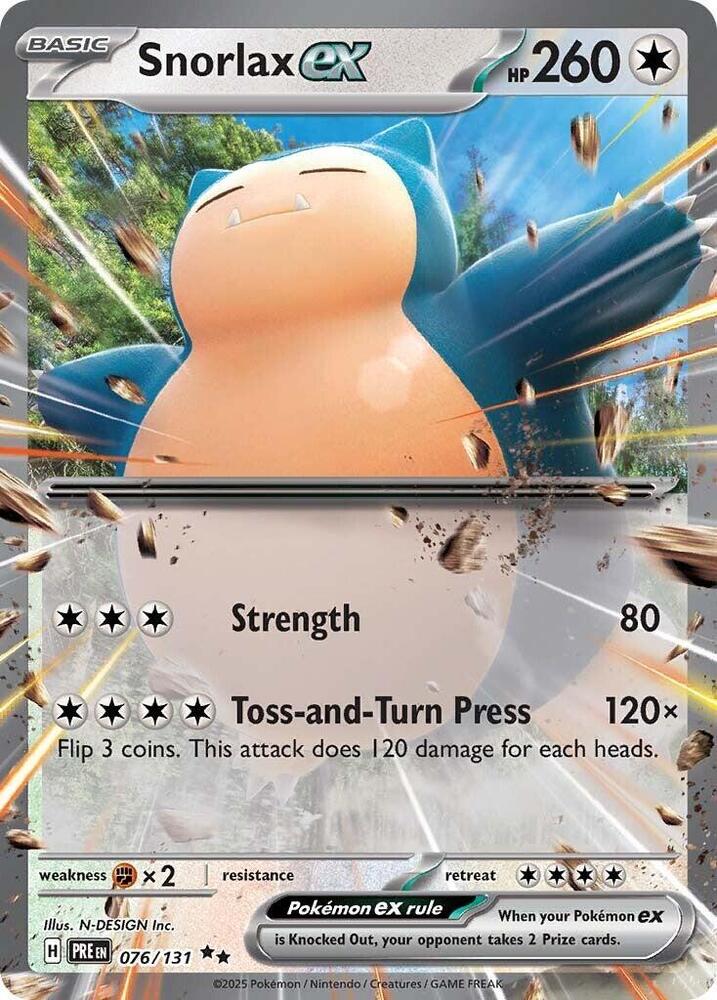 Snorlax ex - 076/131 - Double Rare | SV - Prismatic Evolutions