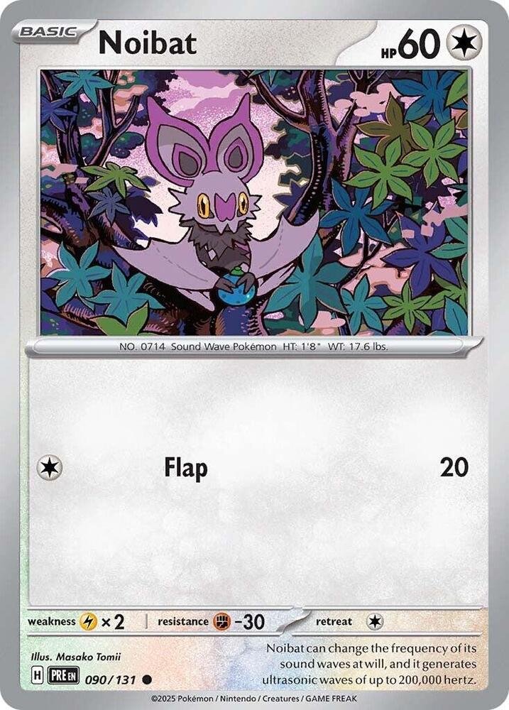 Noibat - 090/131 - Common - Reverse Holo | SV - Prismatic Evolutions