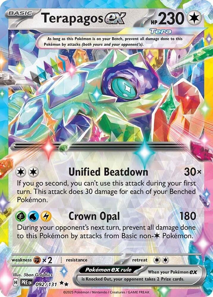 Terapagos ex - 092/131 - Double Rare | SV - Prismatic Evolutions