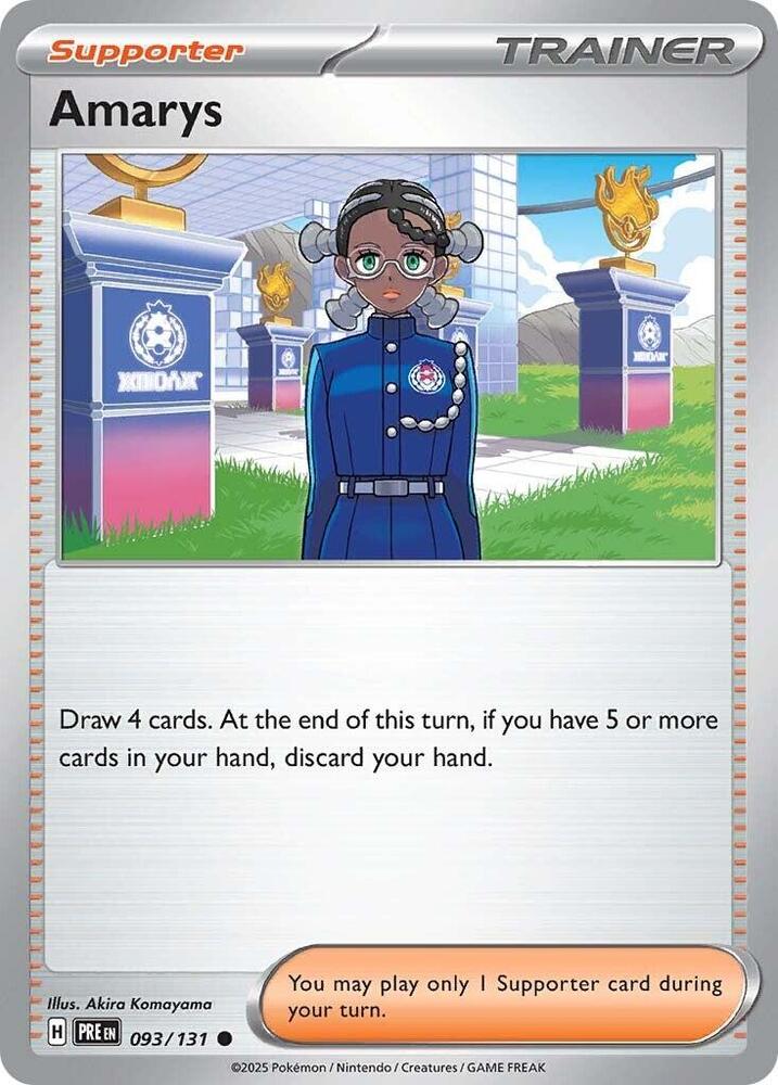 Amarys - 093/131 - Common - Reverse Holo | SV - Prismatic Evolutions