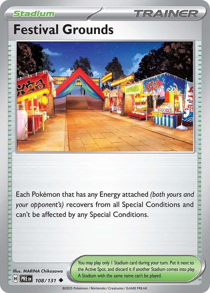 Festival Grounds - 108/131 - Reverse Holo | SV - Prismatic Evolutions