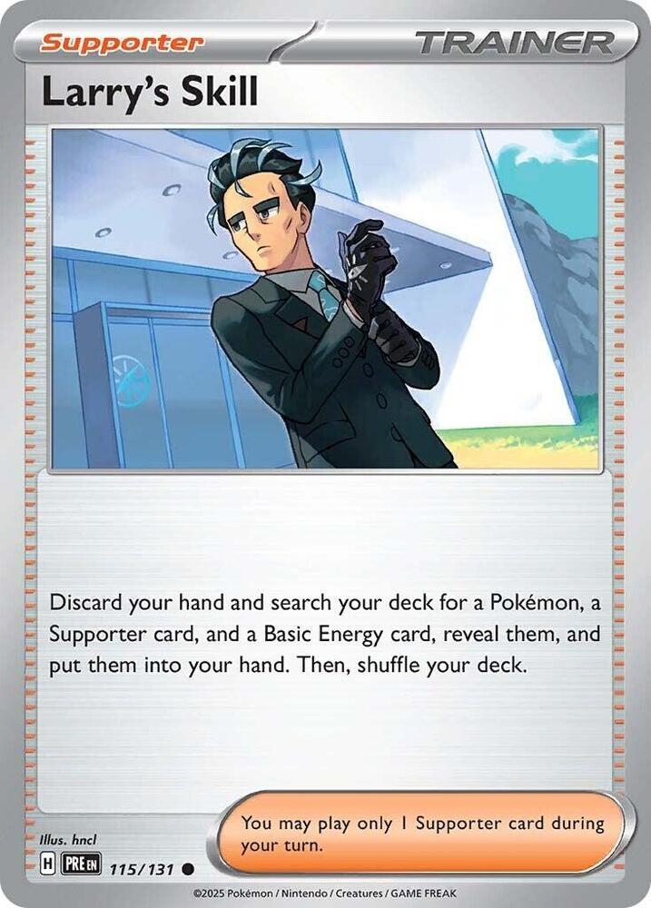 Larry's Skill - 115/131 - Reverse Holo | SV - Prismatic Evolutions