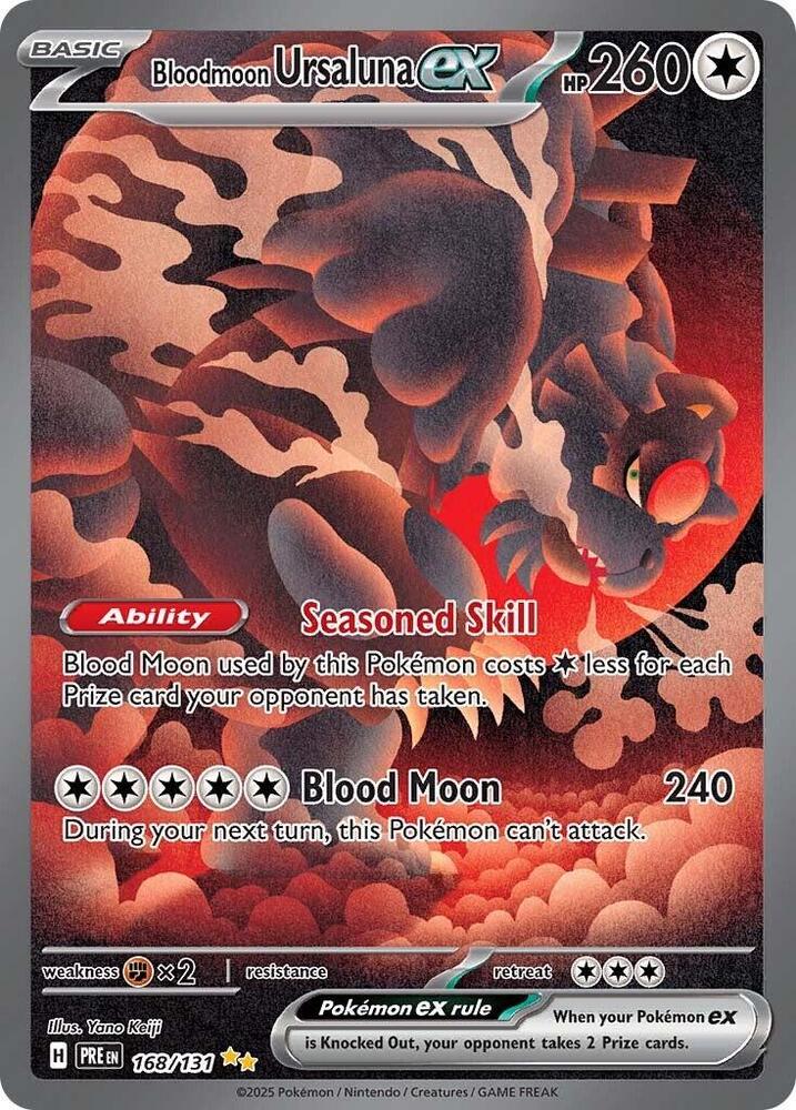 Bloodmoon Ursaluna ex - 168/131 | SV - Prismatic Evolutions